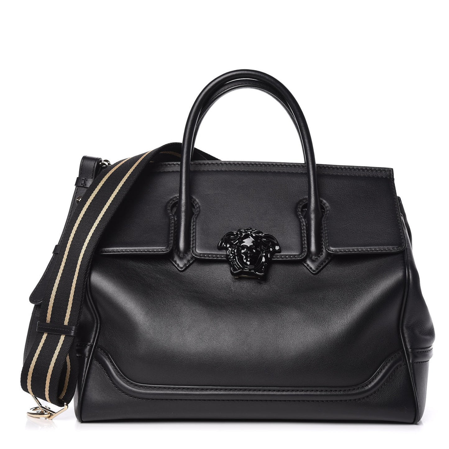 Calfskin Large Palazzo Empire Bag Black