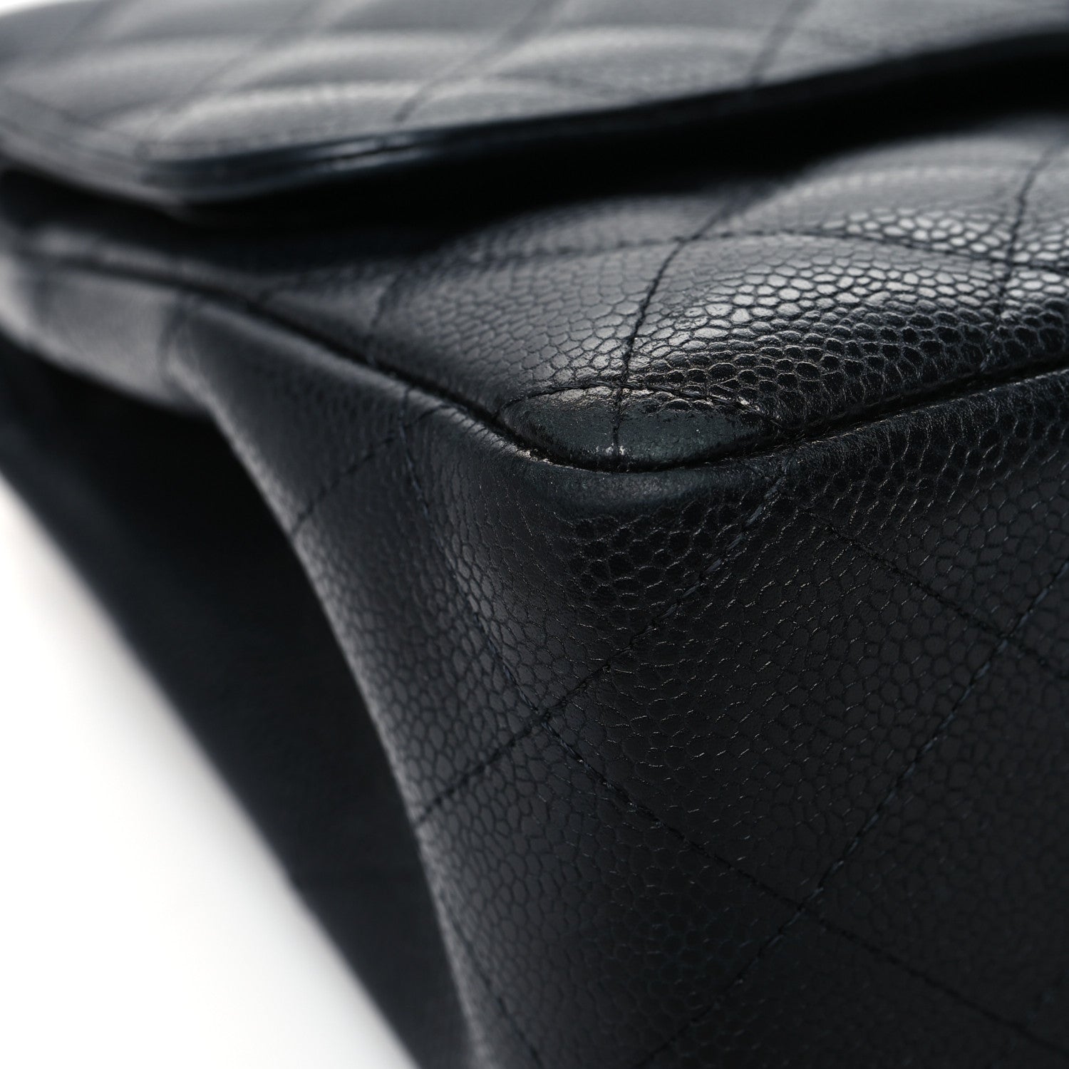 Chanel Caviar Quilted Jumbo Double Flap Black 10 of 16