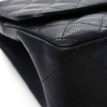 Chanel Caviar Quilted Jumbo Double Flap Black 10 of 16