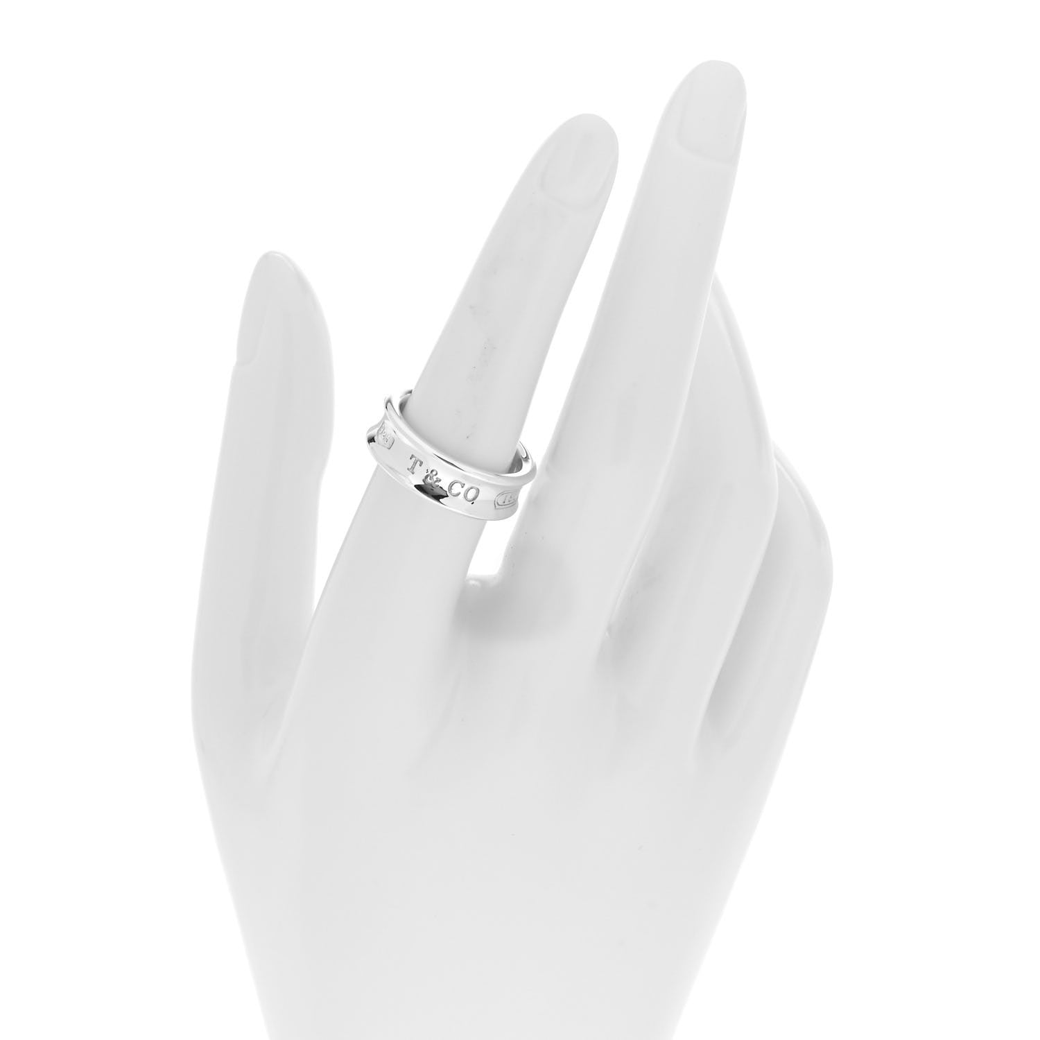 Tiffany Sterling Silver 1837 Ring 56 7.5 2 of 4
