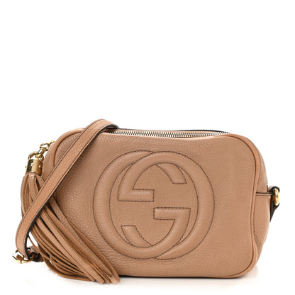 Gucci Pebbled Calfskin Small Soho Disco Bag Camelia 1 of 10
