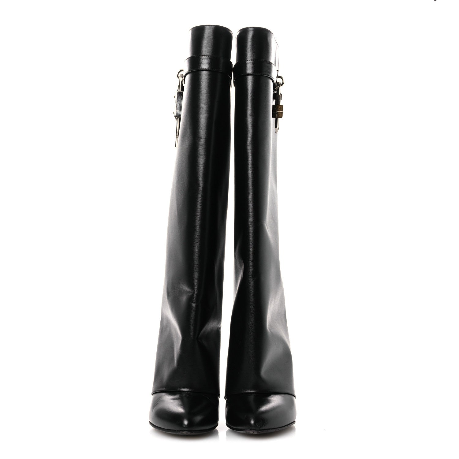 Givenchy Calfskin Shark Lock Pant Boots 36 Black 3 of 14