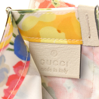 Gucci Patent Canvas Frame Logo Floral Print Vertical Tote Multicolor 6 of 9