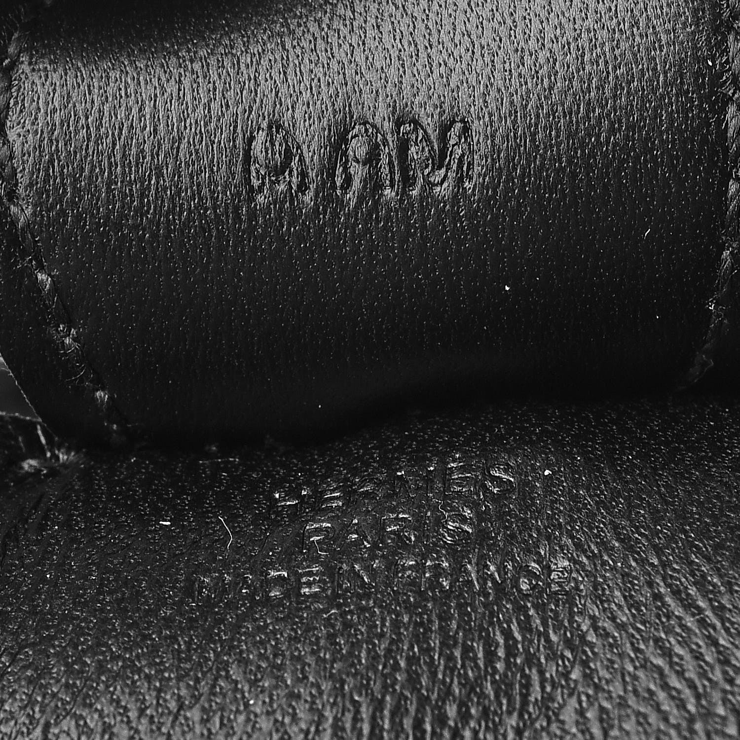 Hermes Milo Lambskin Grigri Rodeo Horse Bag Charm MM So Black 3 of 4