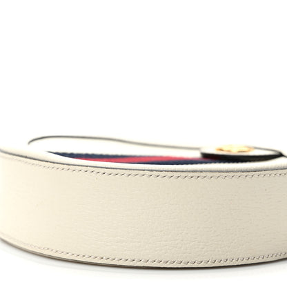 Gucci Textured Calfskin Web Mini Ophidia Round Shoulder Bag Mystic White 9 of 9