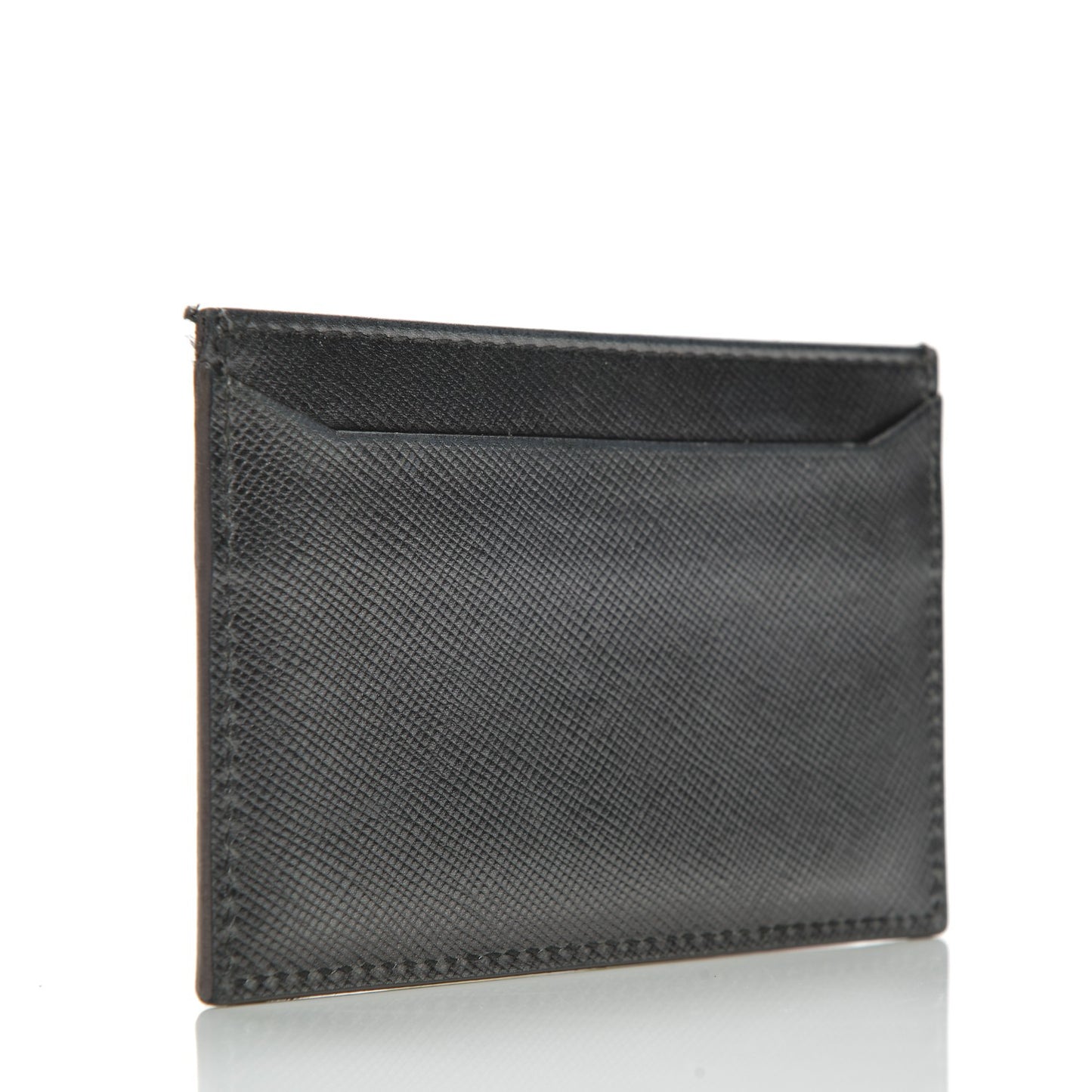 Saffiano Card Case Grey