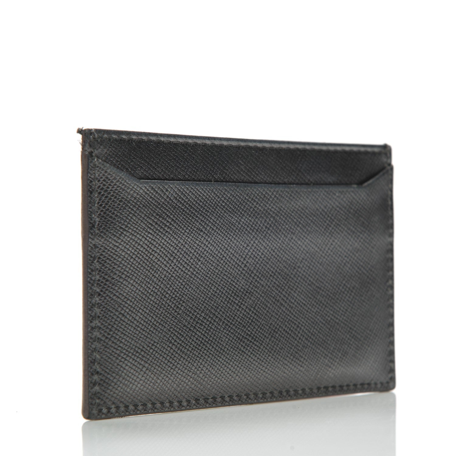 Prada Saffiano Card Case Grey 3 of 7