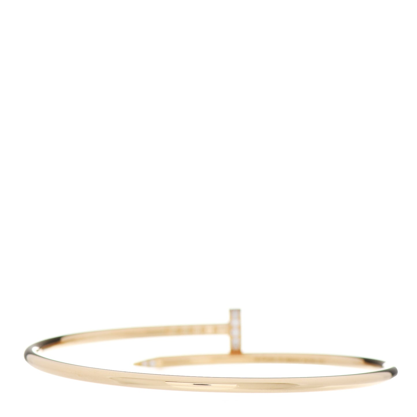 18K Yellow Gold Diamond Small Juste Un Clou Bracelet 16