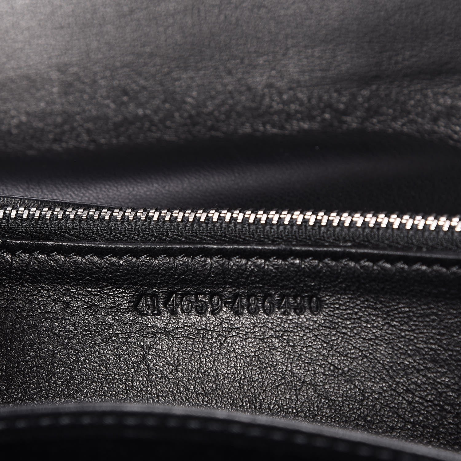 Alexander McQueen Metallic Calfskin Skull Wallet on Chain Black Pearl 7 of 7