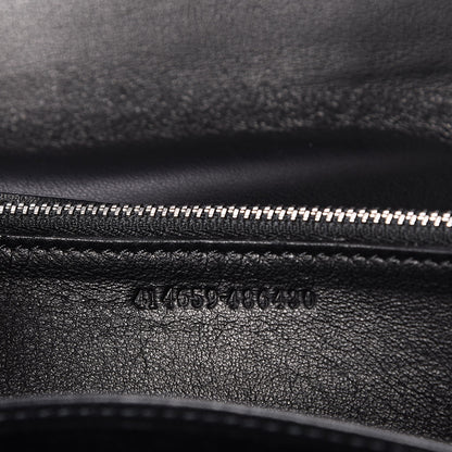 Alexander McQueen Metallic Calfskin Skull Wallet on Chain Black Pearl 7 of 7