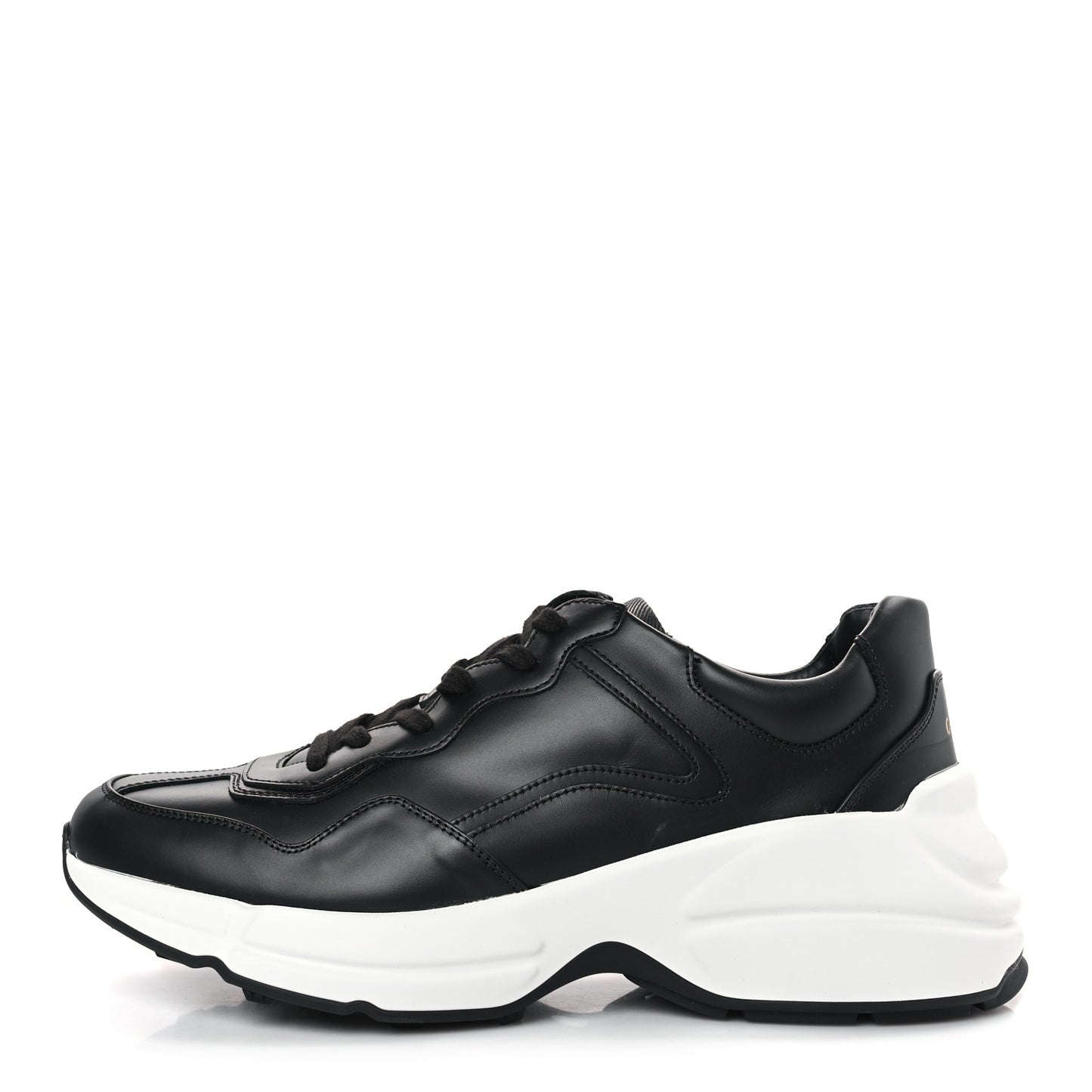 Apollo Calfskin Mens Rhyton Sneakers 7.5 Black