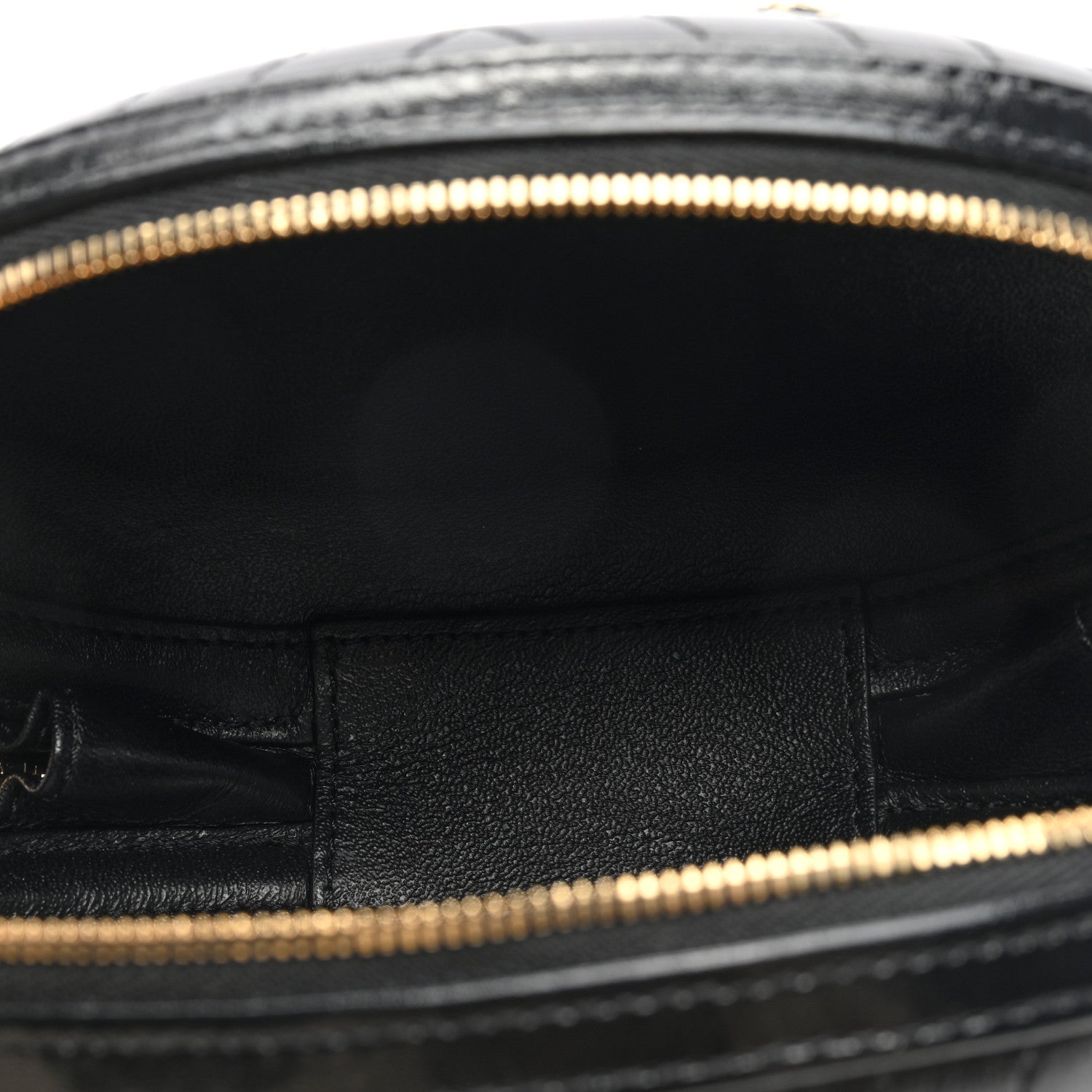 Chanel Lambskin Embroidered Chevron Quilted La Pausa Tassel Clutch Black 5 of 10