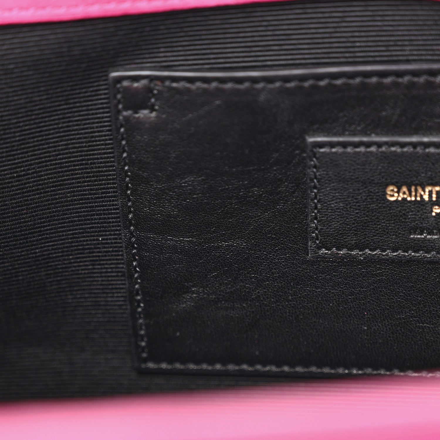 Saint Laurent Suede Medium Monogram Kate Tassel Shoulder Bag Lipstick Fuchsia 11 of 19