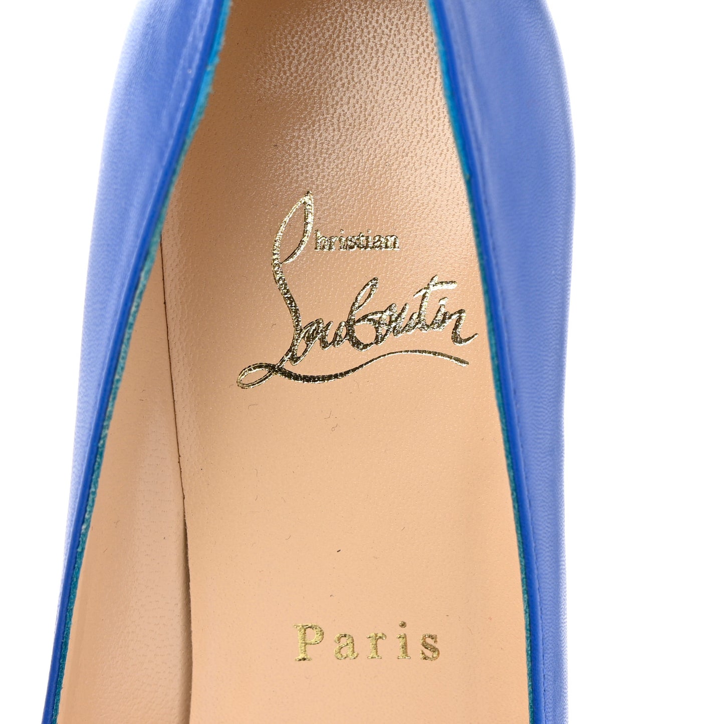 Shiny Nappa Simple 85 Pumps 38 Blue