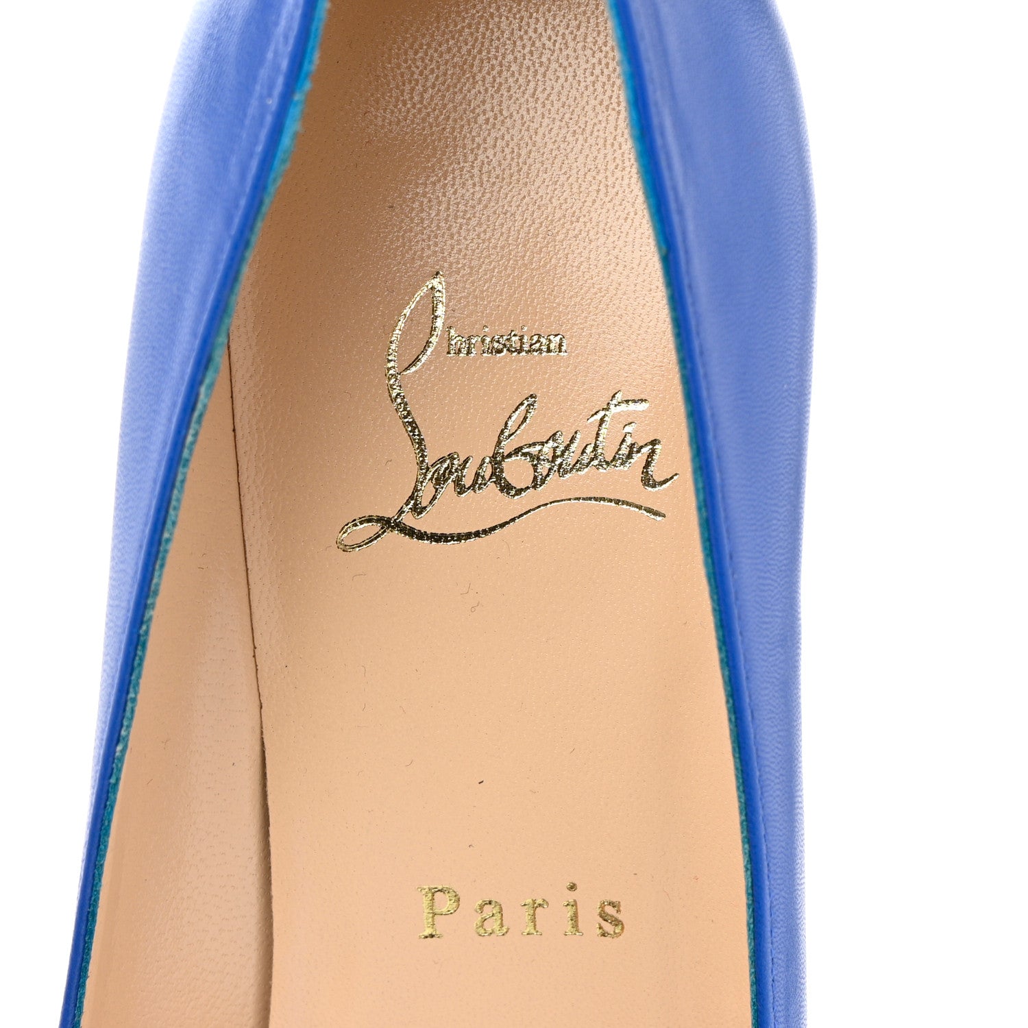 Christian Louboutin Shiny Nappa Simple 85 Pumps 38 Blue 6 of 8
