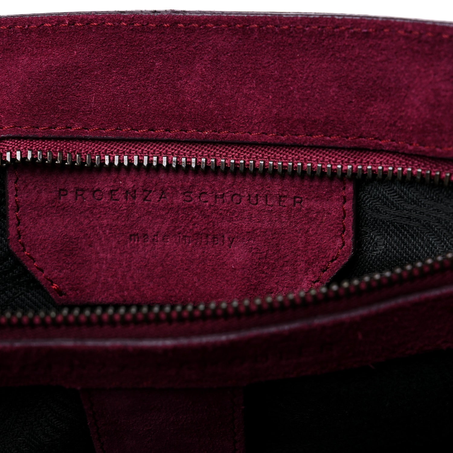 Proenza Schouler Suede Medium PS1 Satchel Raspberry 7 of 13