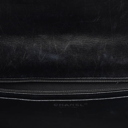 Chanel Patent Quilted Maxi Single Flap Black 9 of 11