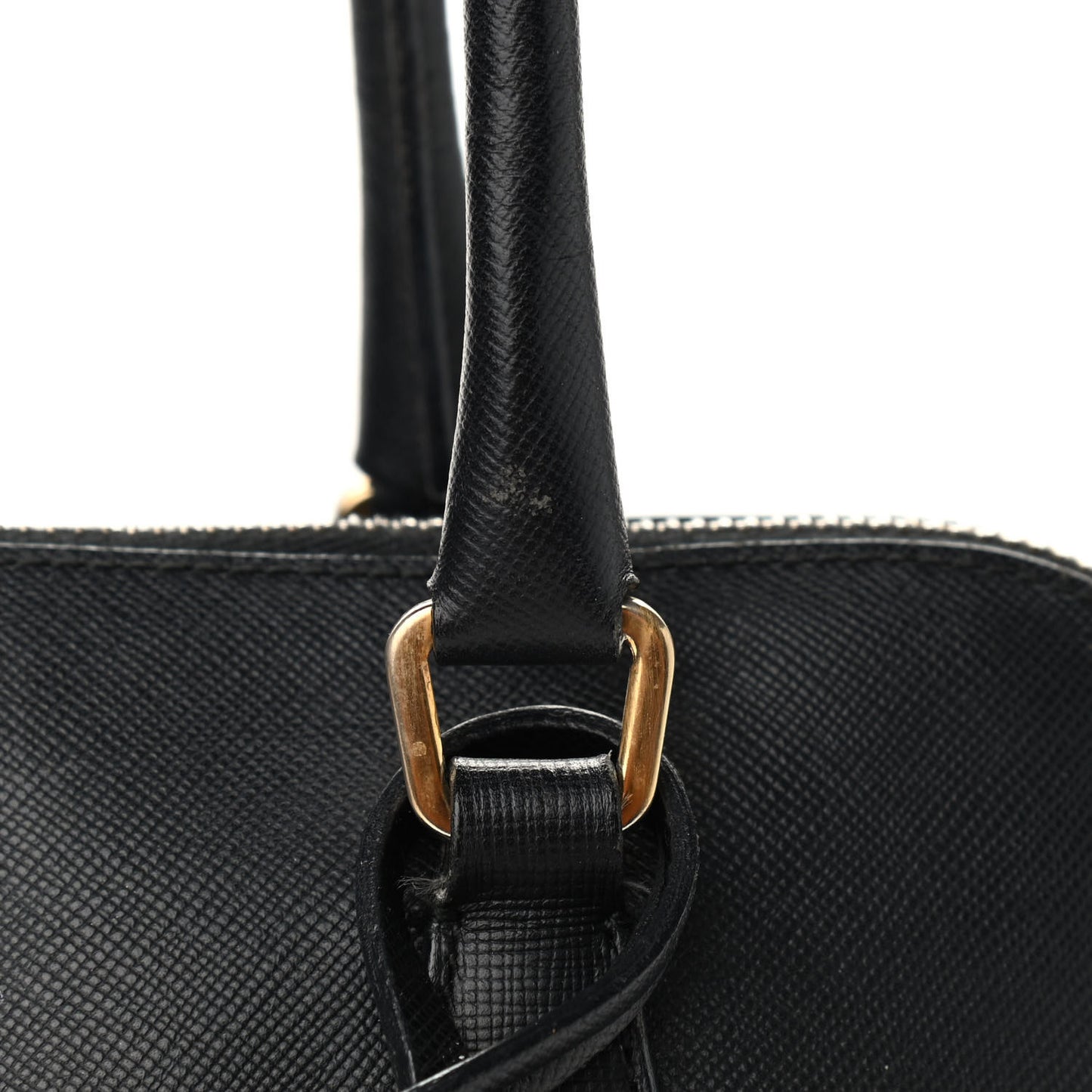 Saffiano Lux Large Promenade Tote Black