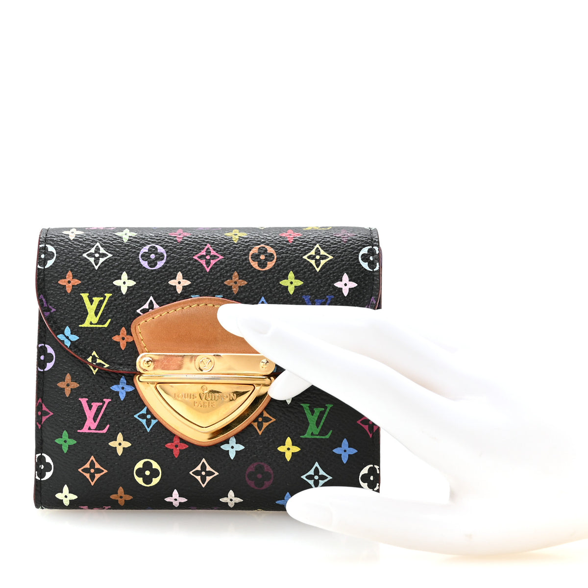 Monogram Multicolor Joey Wallet Black Violet