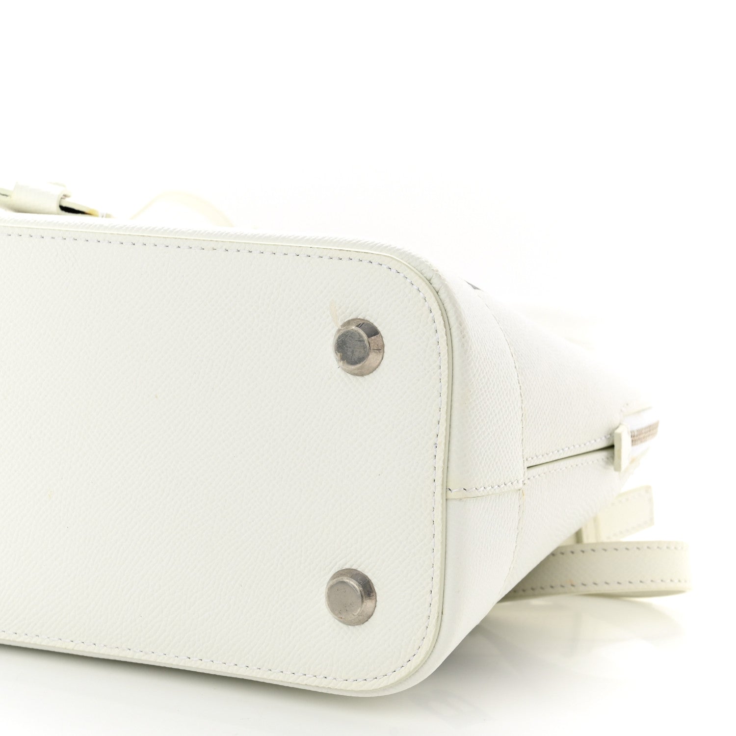 Balenciaga Grained Calfskin XXS Ville Top Handle Bag White Black 10 of 10