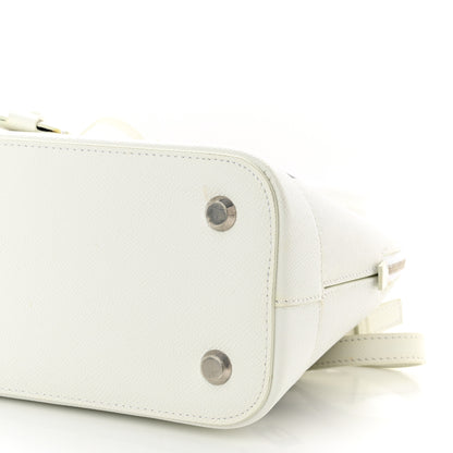 Balenciaga Grained Calfskin XXS Ville Top Handle Bag White Black 10 of 10
