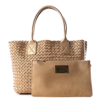 Bottega Veneta Chevre Intrecciato Intrecciato Mini Cabat Ottone 9 of 10