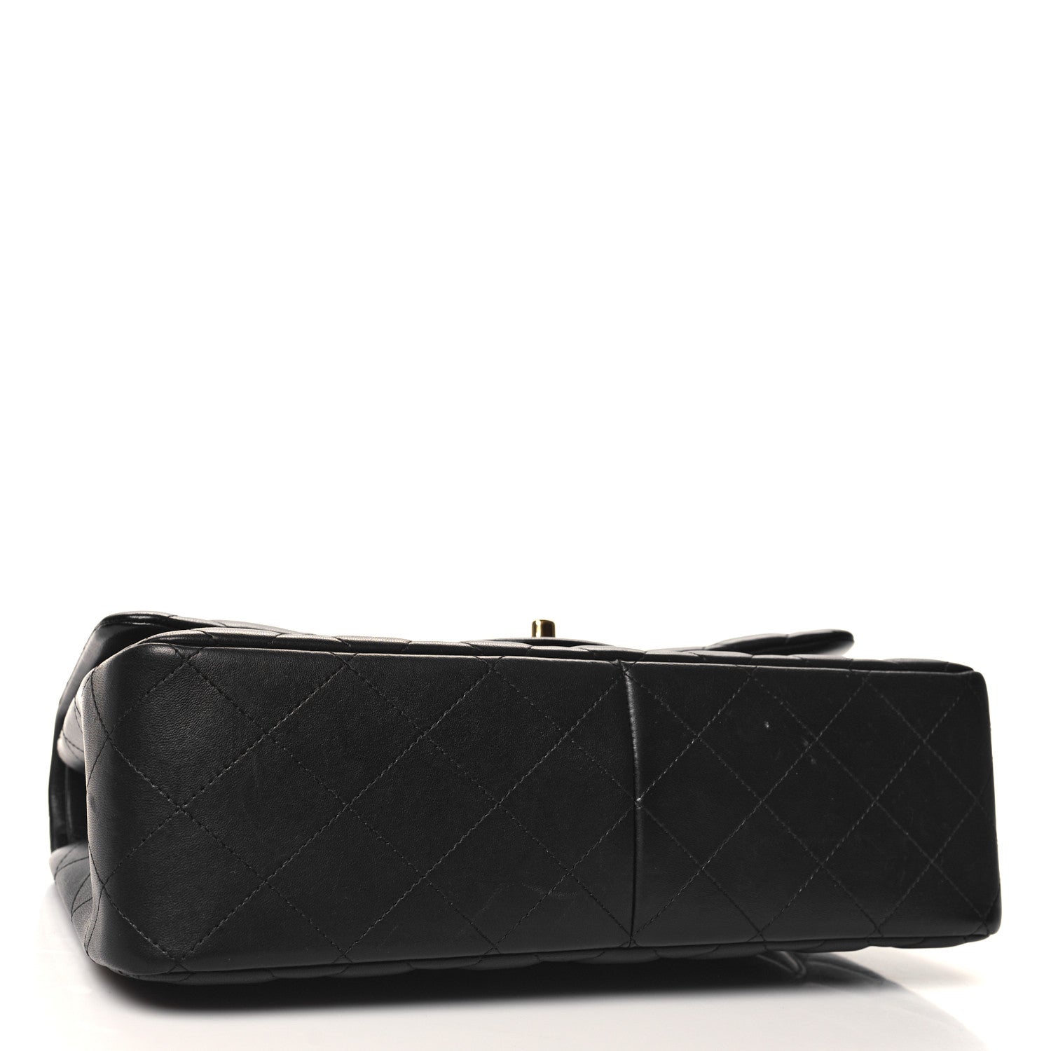 Chanel Lambskin Quilted Jumbo Double Flap Black 4 of 12