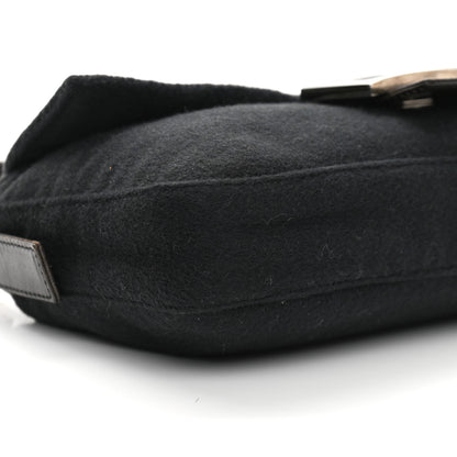 Fendi Wool Baguette Black 9 of 11