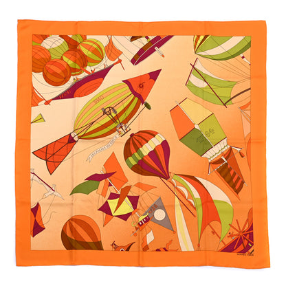 Hermes Silk Les Folies Du Ciel Scarf 90 1 of 5