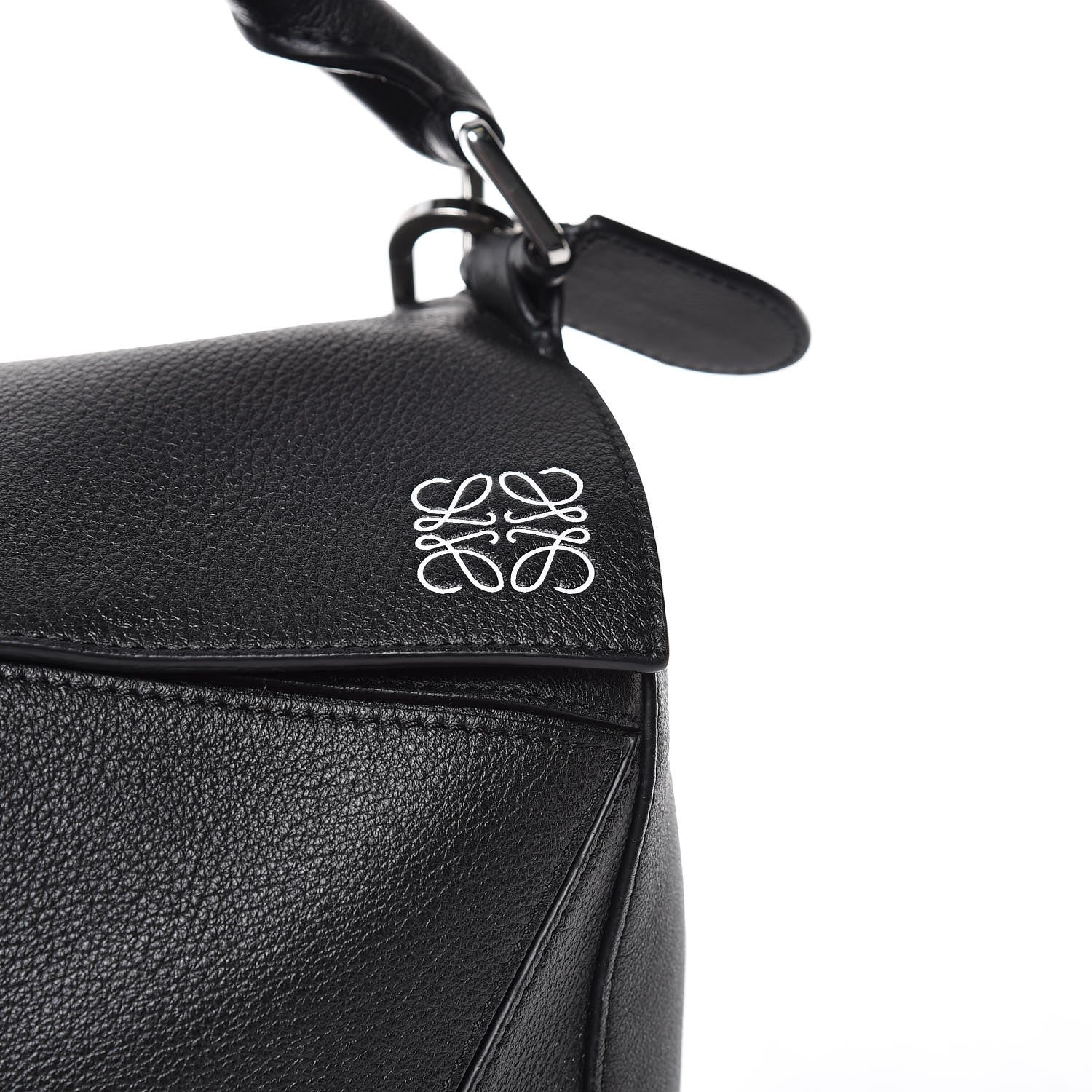 Loewe Calfskin Large Puzzle Bag Black 9 of 10