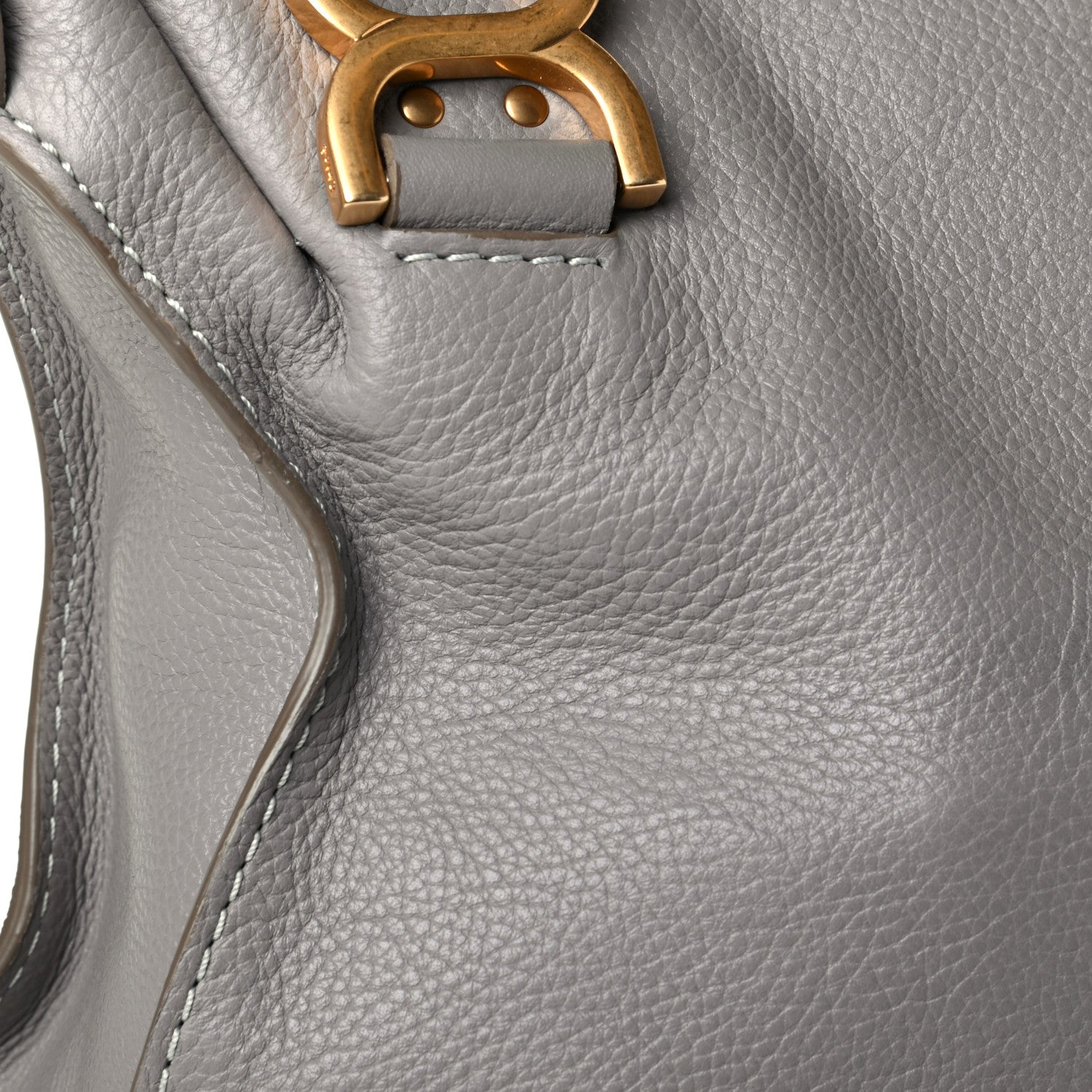 Chloe Calfskin Medium Marcie Satchel Cashmere Grey 5 of 7