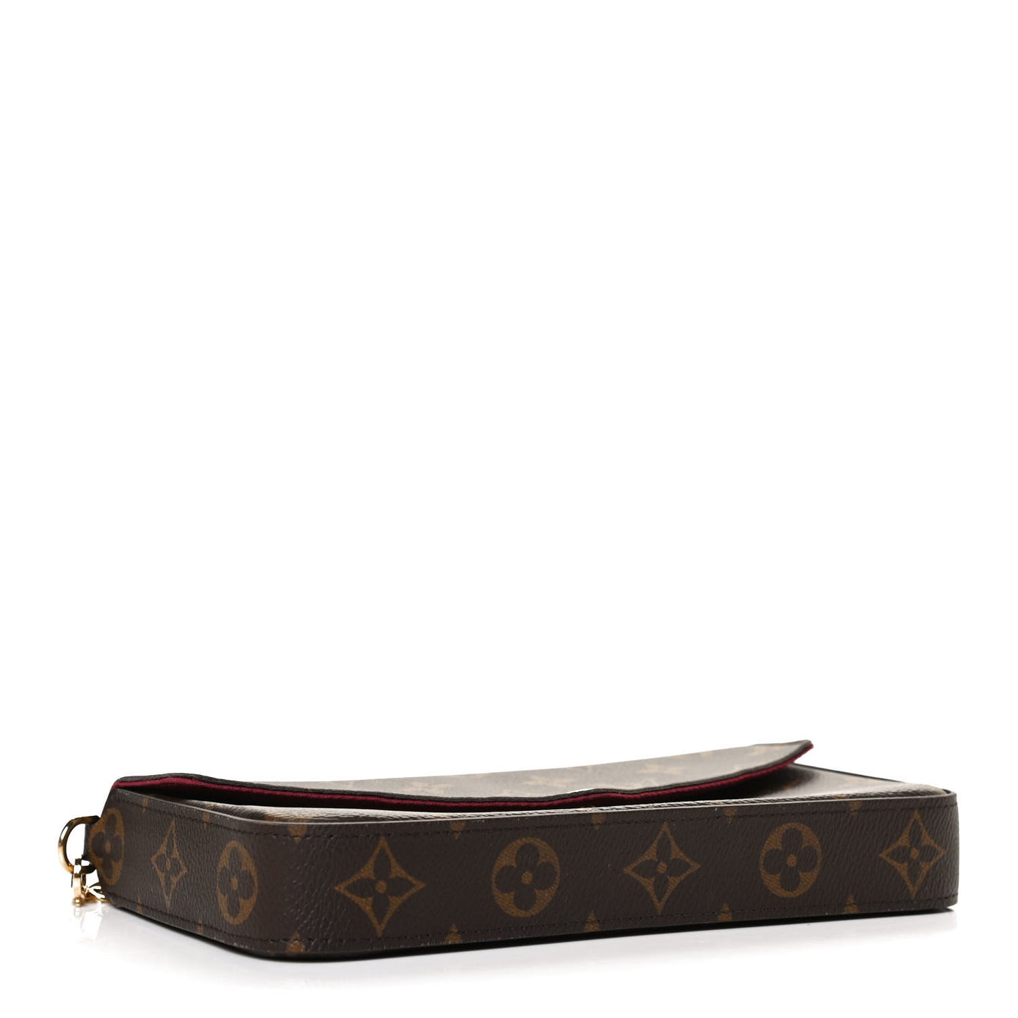 Monogram Pochette Felicie Chain Wallet Fuchsia