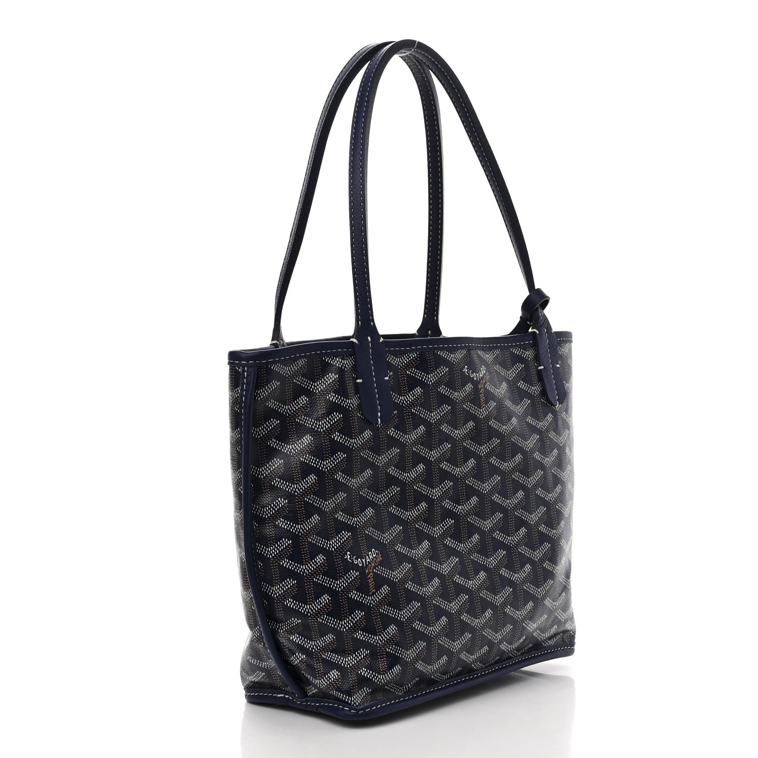 Goyard Goyardine Reversible Mini Anjou Navy 5 of 19