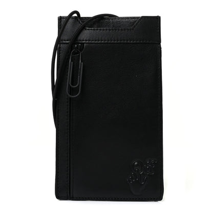 Off-White Calfskin Embossed Logo Phone Bag Black 1 of 7