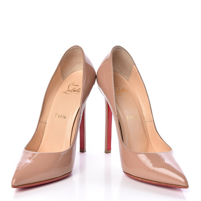 Christian Louboutin Patent Pigalle 120 Pumps 38.5 Nude 8 of 11
