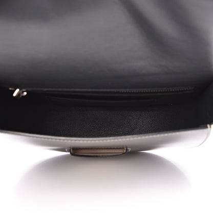 Celine Glazed Calfskin Small Bi-Color Trotteur Dark Grey 5 of 11