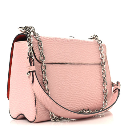 Louis Vuitton Epi Travel Stickers Twist Shoulder Bag Rose Ballerine 3 of 9