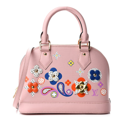 Louis Vuitton Epi Blooming Flowers Alma BB Rose Ballerine 1 of 12
