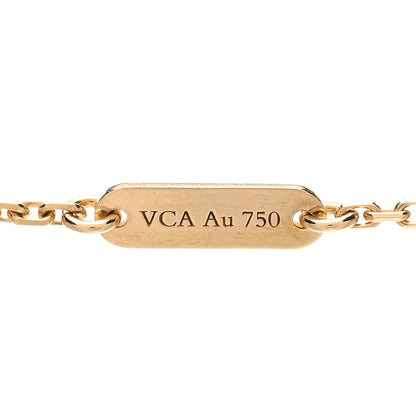 Van Cleef & Arpels 18K Yellow Gold Black Onyx Vintage Alhambra Pendant Necklace 5 of 5