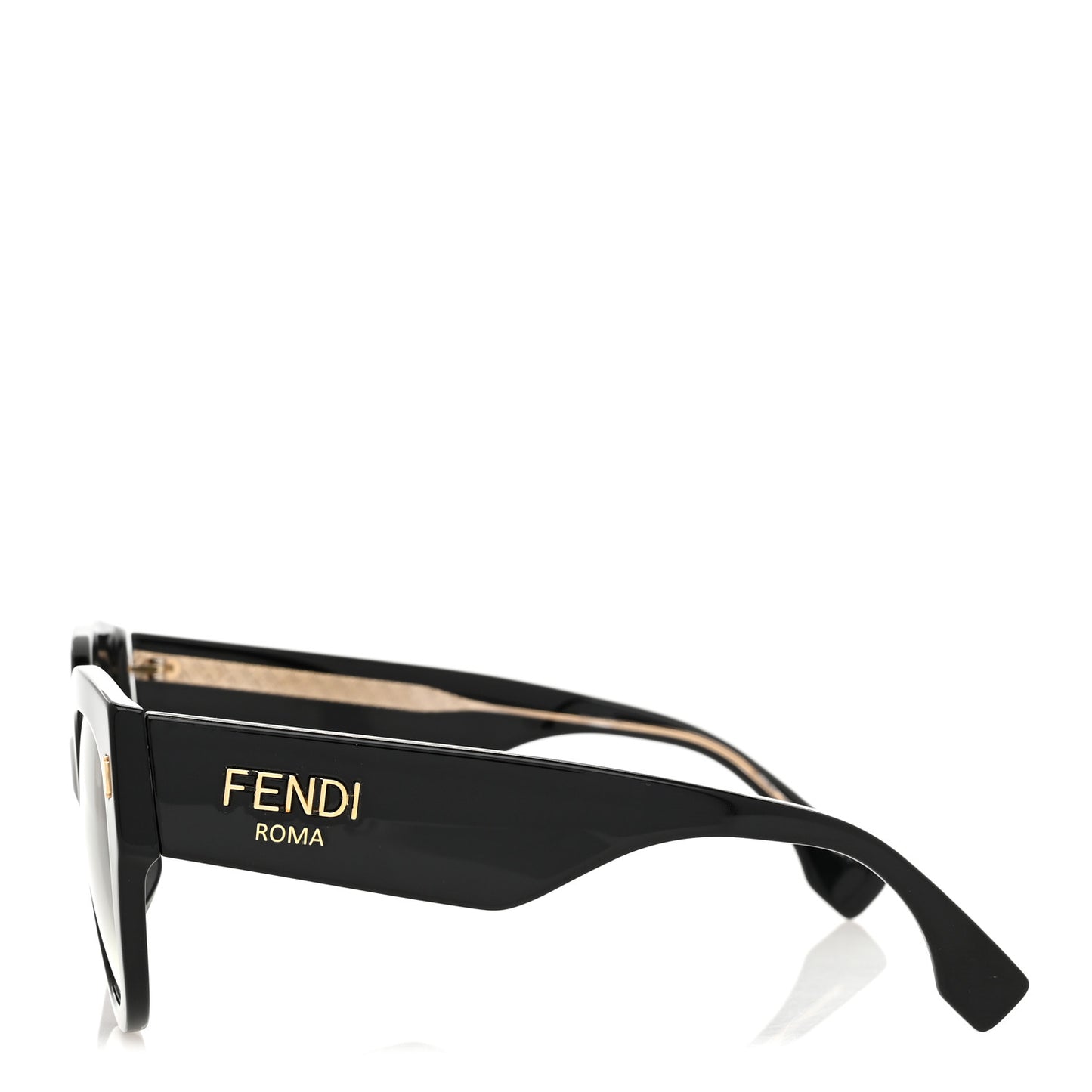 Acetate Fendi Roma Cat Eye Sunglasses FF 0435/S Black