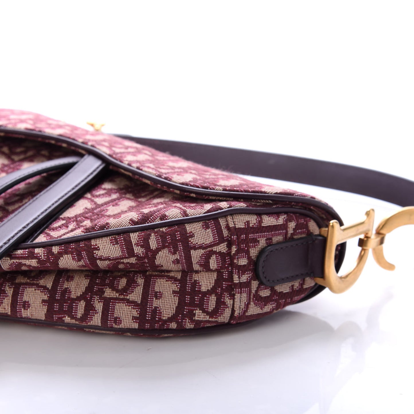 Oblique Saddle Bag Burgundy