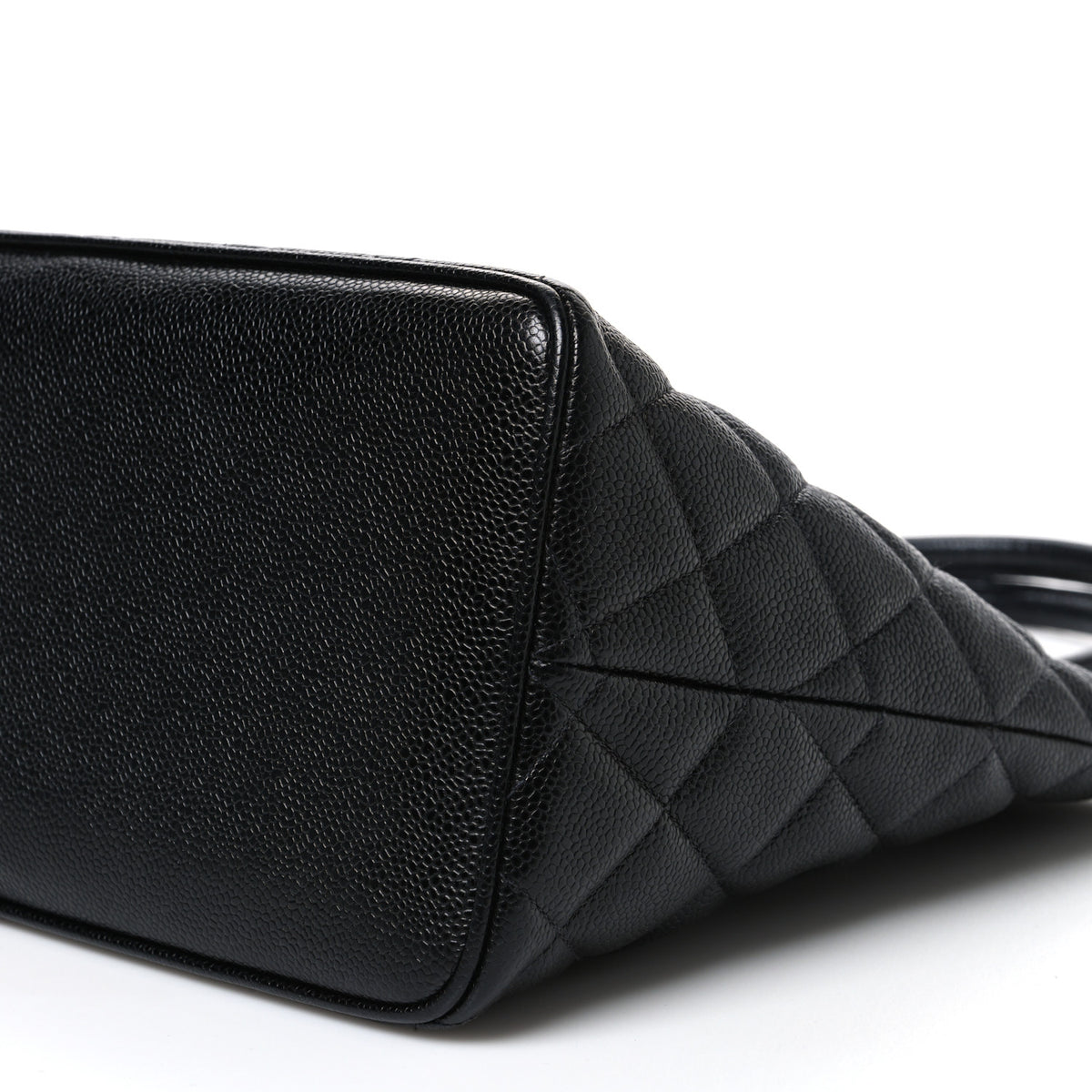 Caviar Quilted Medallion Tote Black