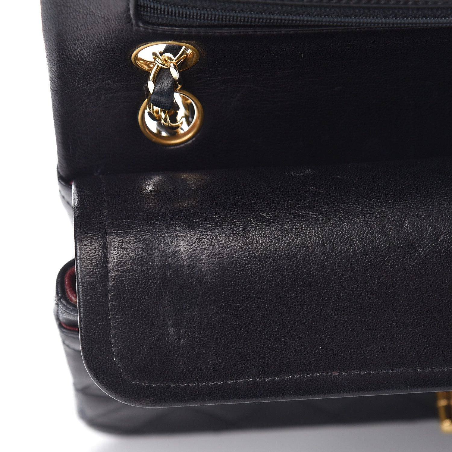 Chanel Lambskin Quilted Small Double Flap Black 12 of 17