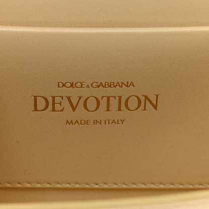 Dolce & Gabbana Smooth Calfskin Small Devotion Envelope Top Handle Bag Light Beige 6 of 11