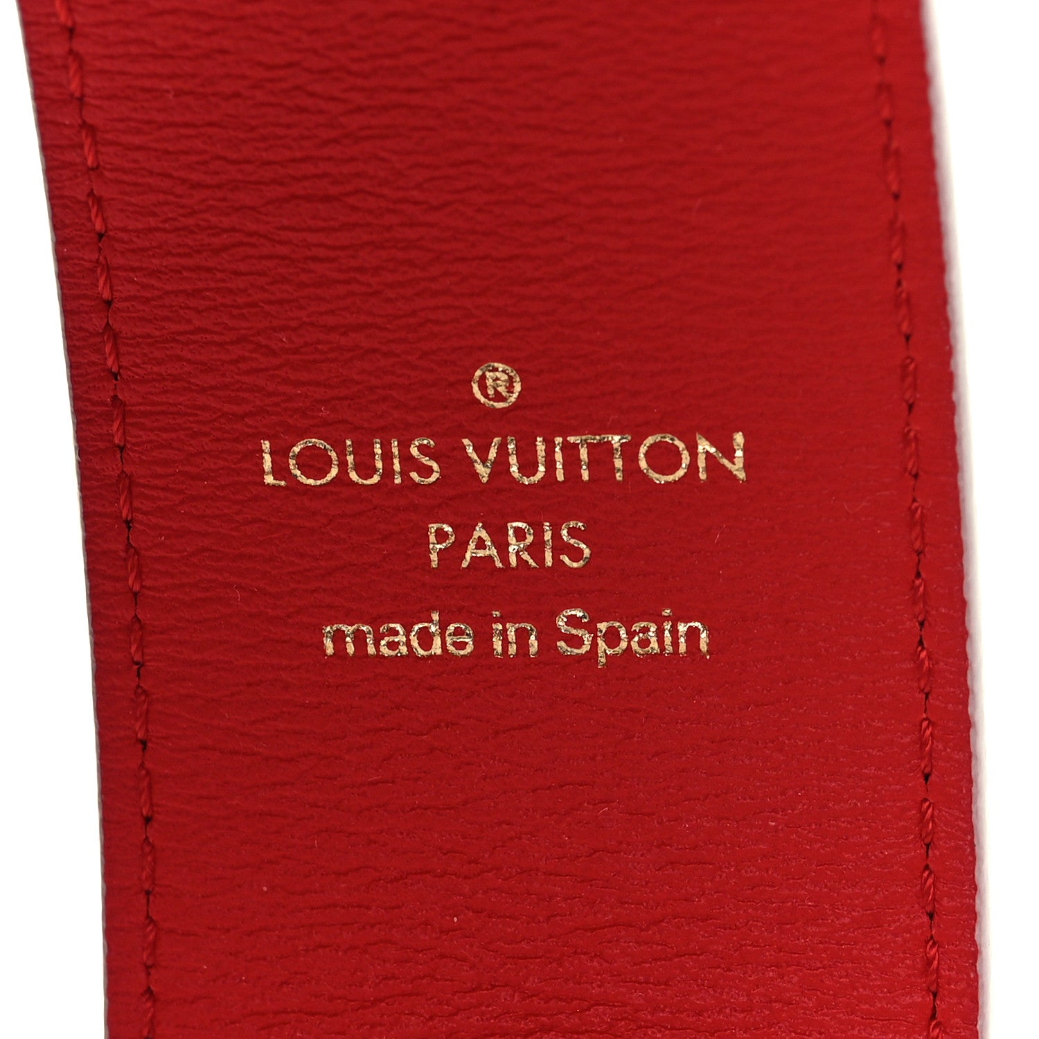 Louis Vuitton Monogram Bandouliere Shoulder Strap Red 4 of 7