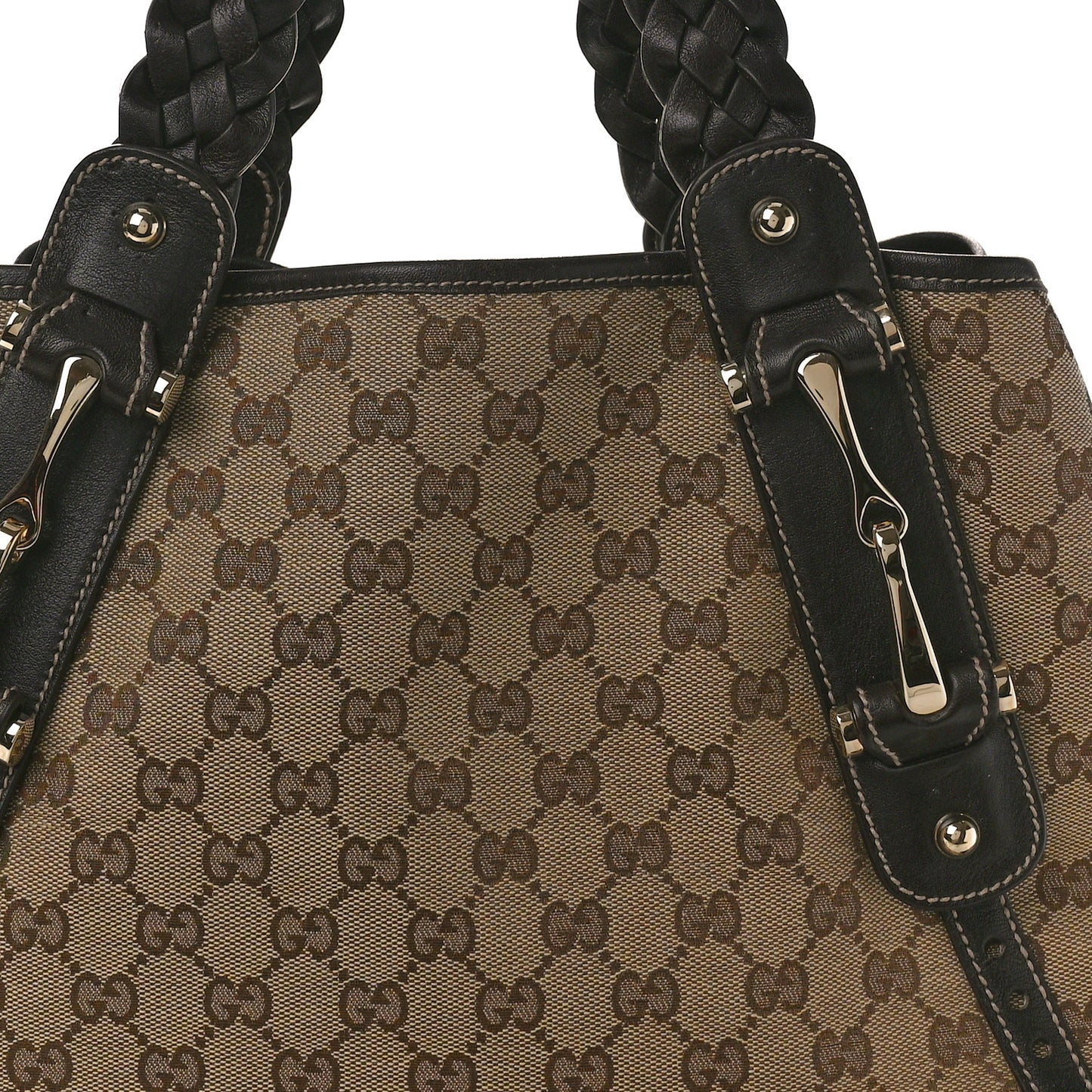 Monogram Small Pelham Shoulder Bag Dark Brown