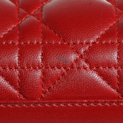 Christian Dior Lambskin Cannage Large Lady Dior Red 8 of 8