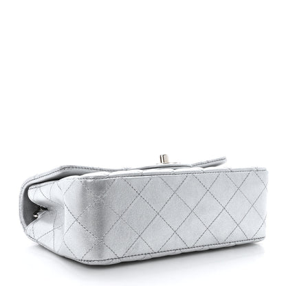 Chanel Metallic Lambskin Quilted Mini Rectangular Flap Silver 4 of 10