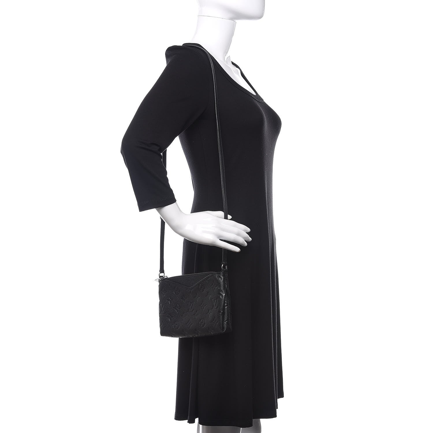 Louis Vuitton Empreinte Pallas Crossbody Black 2 of 9