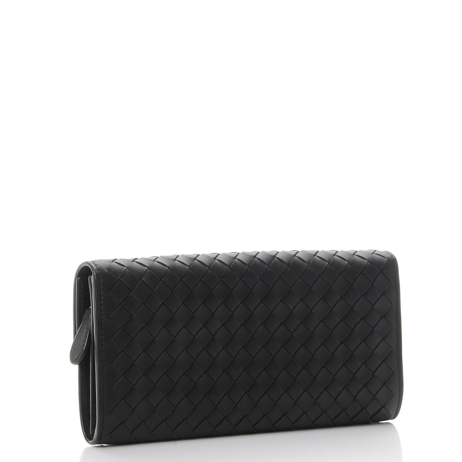 Bottega Veneta Nappa Intrecciato Continental Flap Wallet Nero Black 3 of 9